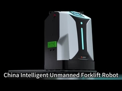 China Intelligent Warehouse Pallet Handling Onbemande Vorklift AGV Robot